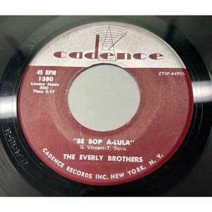 The Everly Brothers Be Bop a Lula / When Will I Be Loved Rockabilly 45 Vinyl